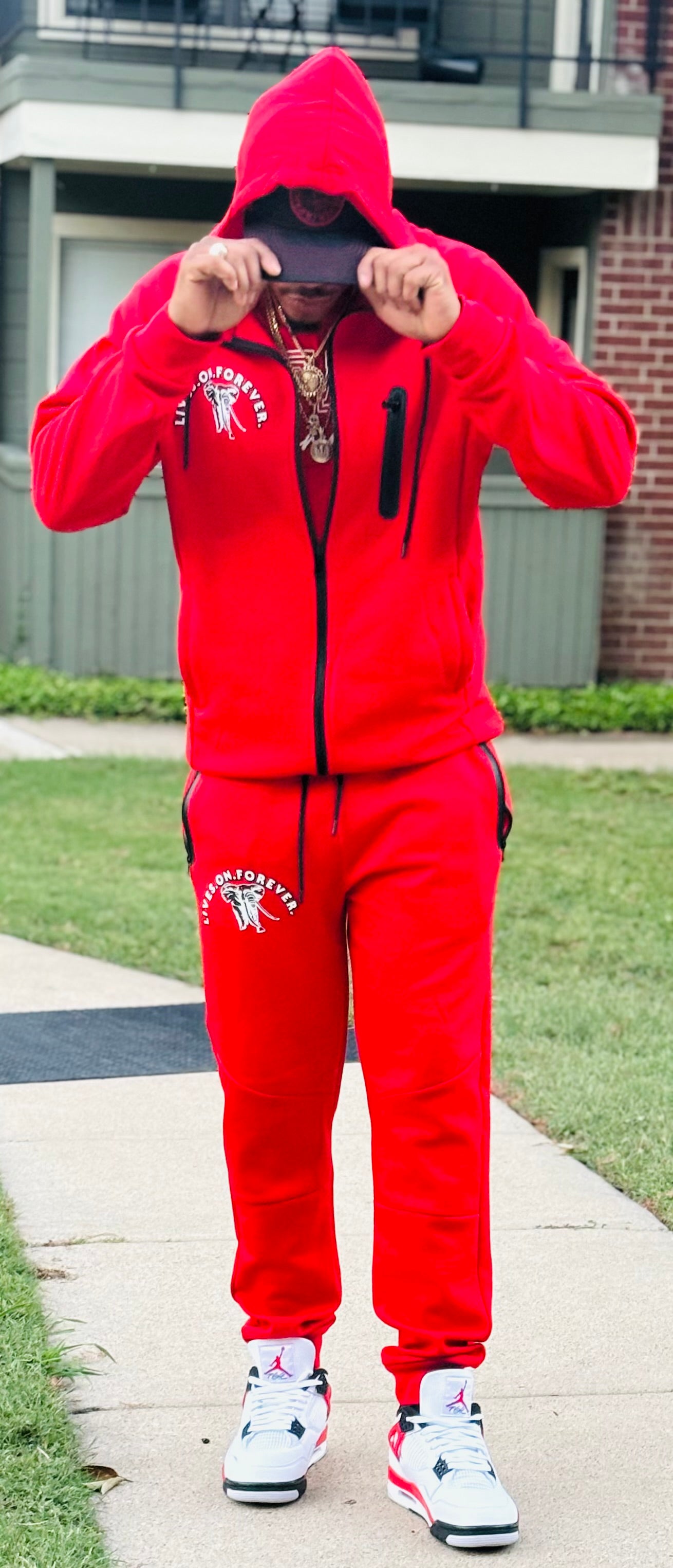 Red/Blk Track Suit