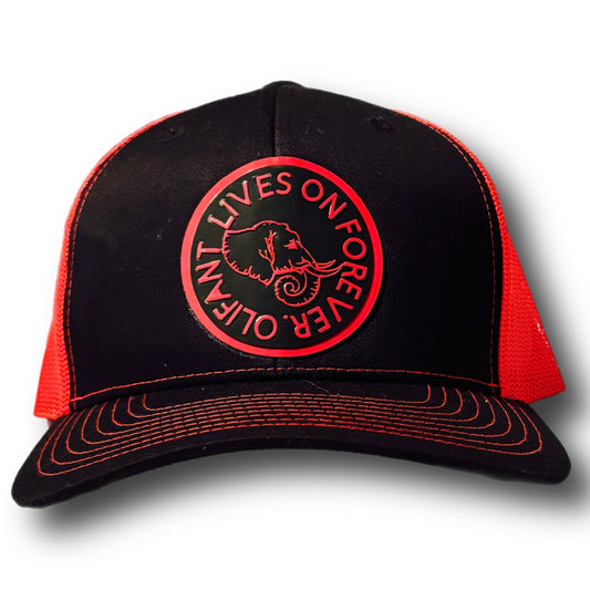 Red/Blk Olifant Logo Trucker