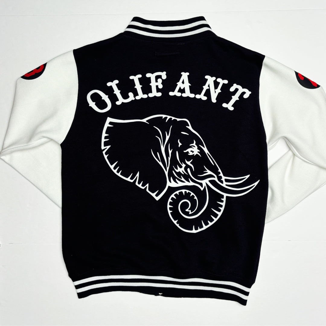 Blk/Wht Letterman Jacket