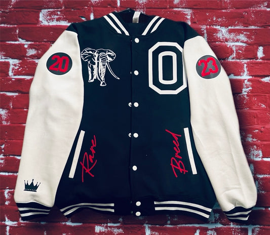 Blk/Wht Letterman Jacket